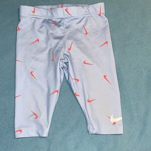 Nike Dri-fit girls’ 2T light blue/red athletic pants-Capri length